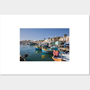 Marsaxlokk Fishing Village, Malta Posters and Art